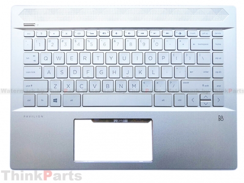New/Original HP Pavilion 14-CE TPN-Q207 14.0" Palmrest Bezel US Backlit Keyboard FingerPrint L19195-001
