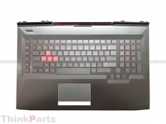 New/Original HP OMEN 17-AN 17T-AN TPN-Q195 150W Palmrest Bezel US Red-Backlit 931690-001