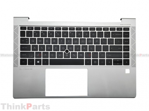 New/Original HP EliteBook 840 845 G7 14.0” Palmrest Keyboard Bezel US Backlit M07090-001 Silver