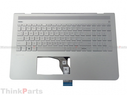 New/Original HP Pavilion 15-CD 15T-CD TPN-Q190 15.6" Palmrest Bezel US Backlit Keyboard 926859-001