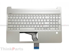 New/Original HP 15-DY 15T-DY 15-EF 15.6" Palmrest Keyboard Bezel US Backlit L63579-001 Silver