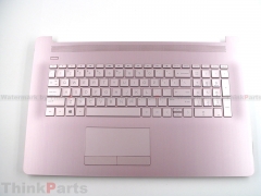 New/Original HP 17-BY 17T-BY 17Z-CA 17.3" Palmrest Keyboard bezel US Non-Backlit L26985-001 Pink