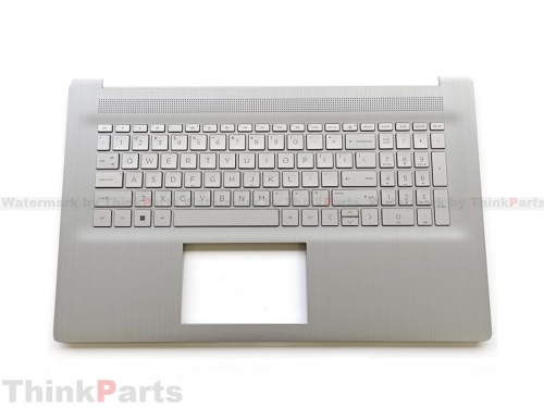 New/Original HP 17-CP 17-CN 17.3" Palmrest Keyboard Bezel US Backlit Non-Finger M50456-001
