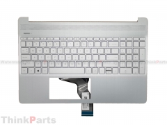 New/Original HP 15-DY 15T-DY 15.6" Palmrest US Non-Backlit Keyboard Bezel Non-Finger M17184-001
