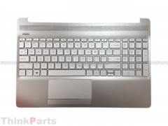 New/Original HP 15-DW 15T-DW 15S-DU 15.6" Palmrest US Non-Backlit Keyboard Bezel L52023-001