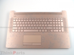New/Original HP 17-BY 17-CA 17T-BY Palmrest Keyboard bezel US Non-Backlit L26986-001 RosGold