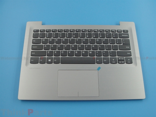 New/Original Lenovo ideapad 320S-14IKB 14.0" Palmrest Keyboard Bezel US Non-Backlit Silver-MGR 5CB0N78343