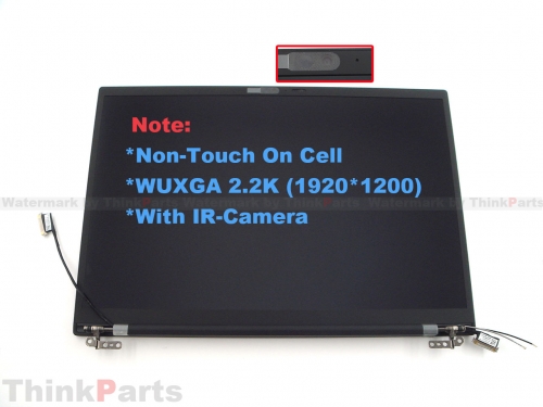 New/Original Lenovo ThinkPad X1 Carbon 9th Gen 9 14.0" 2.2K Non-touch LCD SCREEN ASSEMBLY WUXGA IR-Camera 5M11F28191