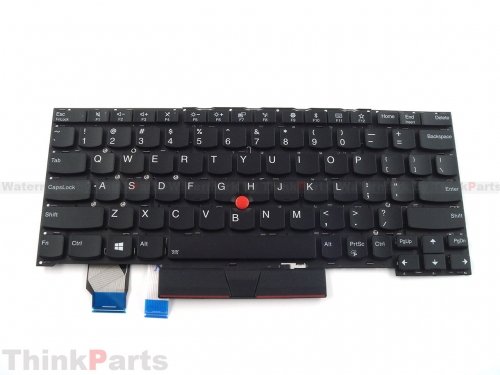 New/Original Lenovo ThinkPad X390 Yoga 13.3" Keyboard US Backlit Without bezel 02HL645 Black