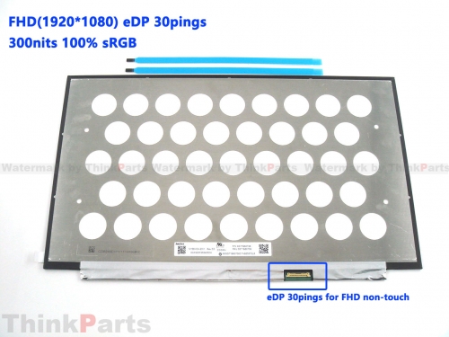 New/Original Lenovo ThinkPad T15g T15p P15v Gen 1 2 3 Lcd Screen FHD IPS Non-touch eDP 30-pings 100% sRGB 5D10X81514 5D11B80739