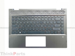 New/Original HP Pavilion X360 14-CD 14.0" Palmrest US Keyboard Bezel BL Gold bezel