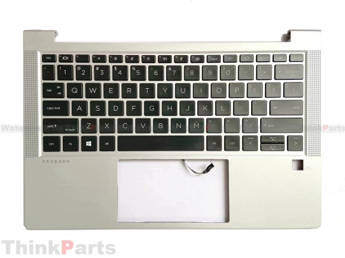 New/Original HP Probook 430 G8 13.3" Palmrest Bezel US BL Keyboard M24296-001 Silver