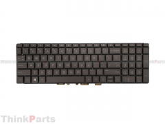 New/Original HP Spectre x360 15-EB 15.6" US-English BL Keyboard L95657-001 Brown