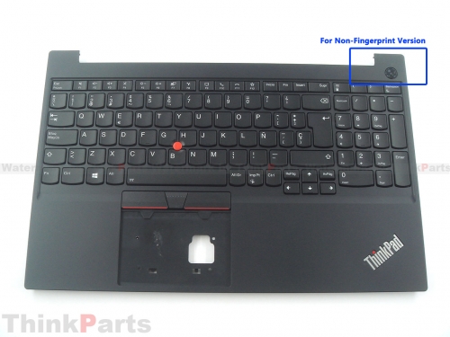 Original/New Lenovo ThinkPad E15 Gen 2 Palmrest Keyboard Bezel Spanish Backlit Keyboard for Non-fingerprint 5M10W64589