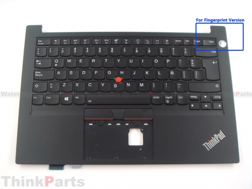 New/Original Lenovo ThinkPad E14 Gen 2 Palmrest Keyboard Bezel Latin Spanish Backlit Keyboard for Fingerprint Version 5M10Z27393
