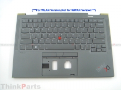 New/Original Lenovo ThinkPad X1 Yoga Gen 6 6th Palmrest Keyboard Bezel US Backlit Keyboard for WLAN Version 5M11C41024 