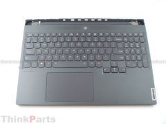 New/Original Lenovo Legion 7-16ACHg6 16.0" Palmrest Keyboard Bezel US Backlit Gray 5CB1C17309