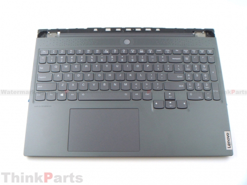 New/Original Lenovo Legion 7-16ACHg6 16.0" Palmrest Keyboard Bezel US Backlit Gray 5CB1C17309