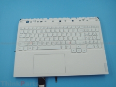 New/Original Lenovo Legion 5 Pro-16ITH6H Pro-16ACH6H Palmrest Keyboard Bezel US Backlit White 5CB1C14920