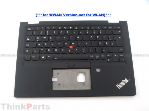 New/Original Lenovo ThinkPad X390 X13 Yoga Palmrest Keyboard Bezel German Black WWAN 5M10Y85785