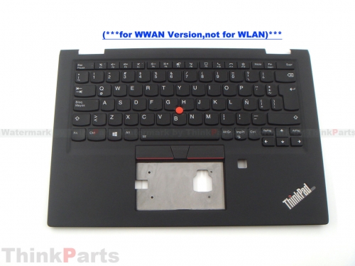 New/Original Lenovo ThinkPad X390 X13 Yoga Palmrest Keyboard Latin Spanish WWAN Black 5M10Y85827