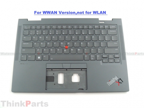 New/Original Lenovo ThinkPad X1 Yoga Gen 8 8th Palmrest Keyboard Bezel US Backlit WWAN 5M11H62400