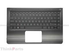 New/Original HP Pavilion x360 13-U TPN-W118 Palmrest Bezel with US Backlit Keyboard Silver 856039-001
