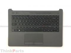 New/Original HP 240 245 G7 14-CM 14-CK 14.0" Palmrest Keyboard Bezel US Non backlit Gray Matte L44060-001