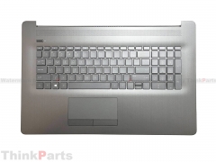 New/Original HP 17-BY 17.3" Palmrest Keyboard Bezel US Backlit Non-ODD L92778-001 Gray