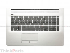 New/Original HP 470 G7 17.3" Palmrest Keyboard Bezel US Backlit Non-ODD L83727-001 Black KB