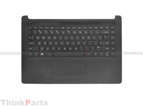 New/Original HP 240 245 G7 14-CM 14-CK 14.0" Palmrest Keyboard Bezel US Non backlit Jet Black L23239-001