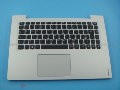 New/Original Lenovo ideapad U430P U430 touch Palmrest Keyboard Bezel with UK-Euro Layout Backlit Keyboard Silver 90203153