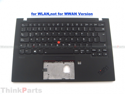 New/Original Lenovo ThinkPad X1 Carbon Gen 7 Palmrest Keyboard Latin Spanish Black WLAN 5M10V25514