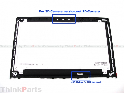 New of Lenovo ideapad Y700-15ISK FHD Lcd Screen Module with Bezel for 3D-Camera Non-touch 5D10K81625