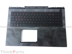 New/Original Dell Inspiron 7566 7567 15.6" Palmrest Keyboard Bezel US Non backlit Red-Font 0MDC8K 