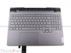 New/Original Lenovo Legion 5-15IAH7H Palmrest keyboard Bezel US RGB-Backlit Gray 5CB1F39096