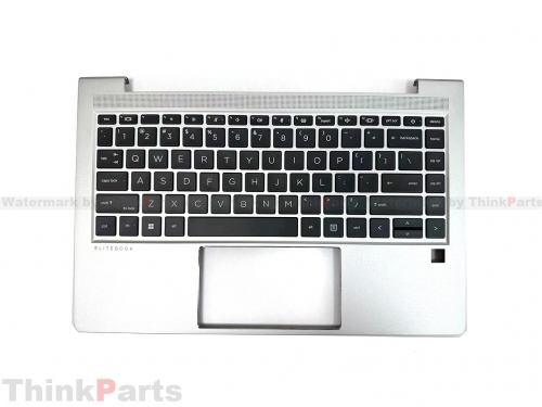 New/Original HP Elitebook 640 G9 14.0" Palmrest Bezel US Backlit Keyboard N17709-001 Silver