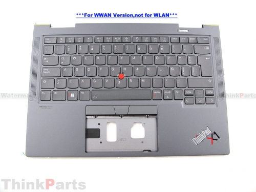 New/Original Lenovo ThinkPad X1 Yoga Gen 7 7th Palmrest Keyboard Latin Spanish WWAN 5M11H45764