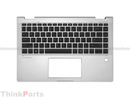 New/Original HP Elitebook x360 1040 G5 G6 14.0" Palmrest Bezel US Backlit Keyboard Silver L41040-001