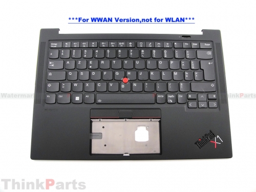 New/Original Lenovo ThinkPad X1 Carbon Gen 9 9th 14.0" Palmrest Keyboard Bezel French Backlit WWAN 5M11C53275