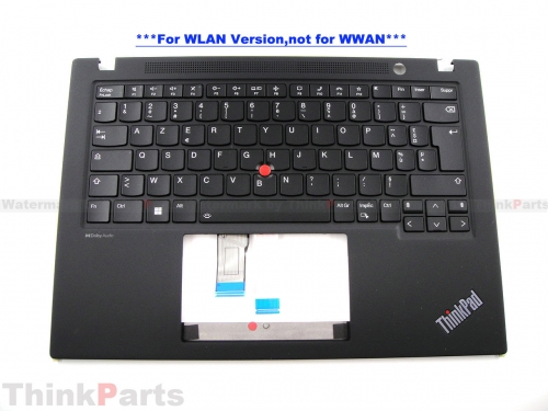 New/Original Lenovo ThinkPad T14s Gen 4 14.0" Palmrest Keyboard Bezel French Backlit WLAN Version 5M11L59325
