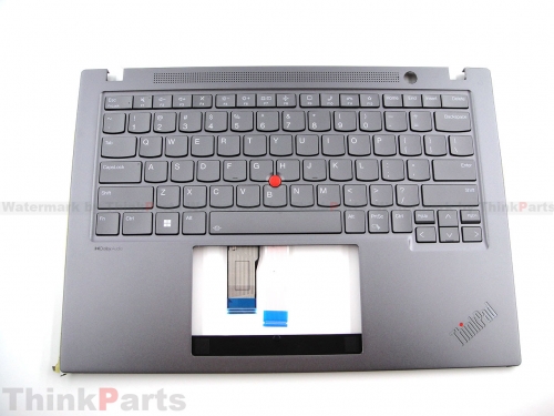 New/Original Lenovo ThinkPad T14s Gen 4 14.0" Palmrest Keyboard Bezel US Backlit Gray Version 5M11L59593