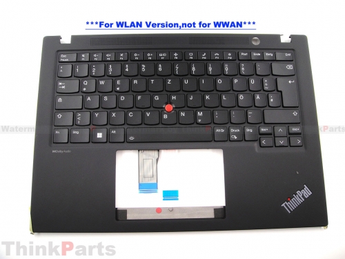 New/Original Lenovo ThinkPad T14s Gen 4 14.0" Palmrest Keyboard Bezel German Backlit WLAN Version 5M11L59333