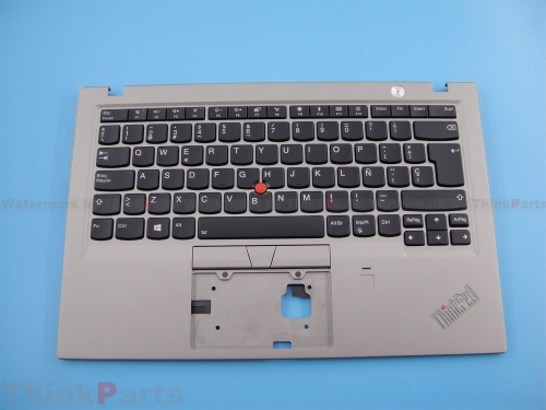 New/Original Lenovo ThinkPad X1 Carbon 6th Gen 6 14.0" Palmrest Keyboard Bezel Spanish Silver 01YU501
