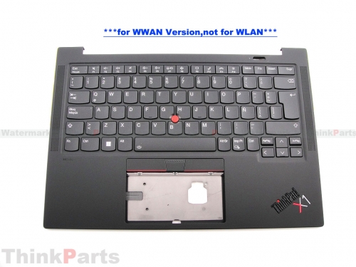 New/Original Lenovo ThinkPad X1 Carbon Gen 9 Palmrest Keyboard Bezel Latin Spanish Backlit WWAN 5M11C53357