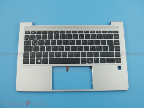New/Original HP ProBook 440 445 G8 14" Palmrest Keyboard Bezel LAS Backlit M23769-161 Silver