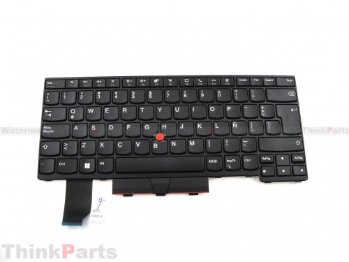 New/Original Lenovo ThinkPad L14 Gen 1 Gen 2 14.0" Keyboard Latin Spanish Non-backlit Black 5N20W67655