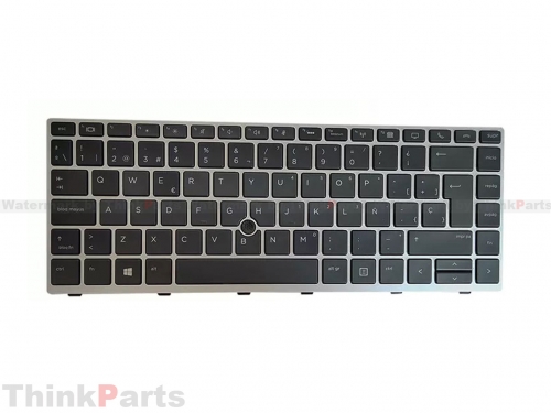 New/Original HP Elitebook 840 845 G5 G6 Spanish Non-Backlit Keyboard Silver L14377-071