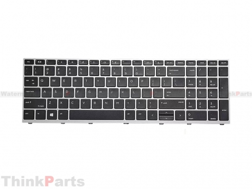 New/Original HP Probook 450 455 G5 15.6" US-English Non-Backlit Keyboard Silver