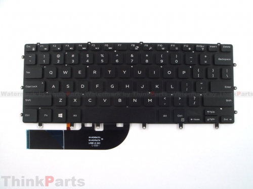 New/Original Dell XPS 15 7590 9550 9560 9570 US Backlit Keyboard Black 01KXV5 1KXV5